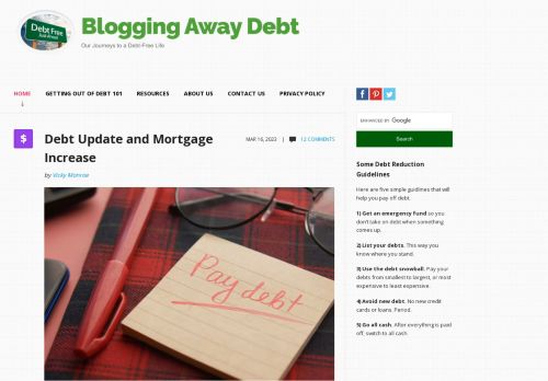Blogging Away Debt - Our Journeys to a Debt-Free Life Blogging Away Debt