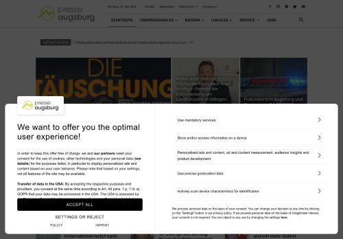 Presse Augsburg |Â Nachrichten fÃ¼r Augsburg, Bayern und Ã¼berregional