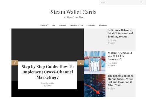 Steam Wallet Cards – My WordPress Blog