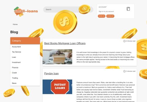Small Loans & Finance Blog
