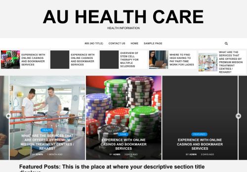 Au Health Care – Health Information
