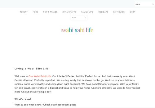 Living a Wabi Sabi Life | Recipes, Crafts and Travel | Our Wabi Sabi Life