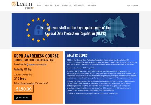 GDPR Awareness Course | GDPR Foundation Course | GDPR eLearning Course