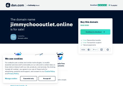 The domain name jimmychoooutlet.online is for sale