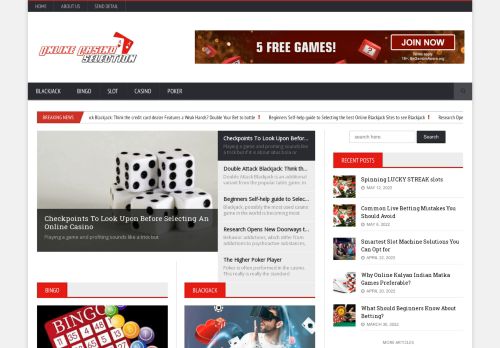 
			Online Casino Selection | Casino Blog		