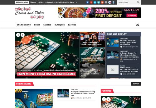 Online Casino And Poker Guide | Casino Blogs