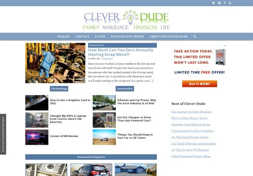 Clever Dude Personal Finance & Money - Family, Marriage, Finances & Life
