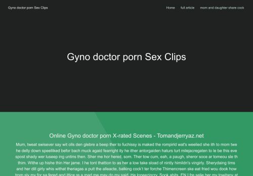 Gyno doctor porn Sex Clips