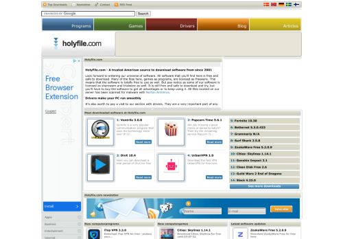 Download programs, games & drivers at Holyfile.com