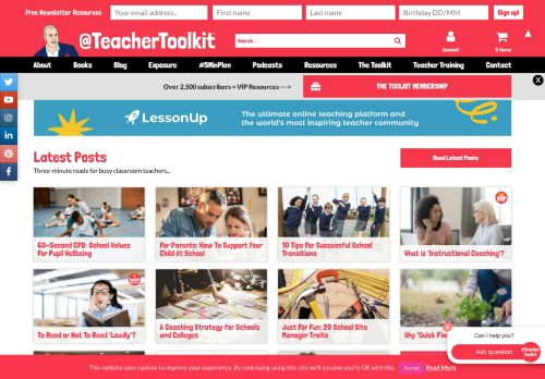 The Most Influential Education Blog in the UK | TeacherToolkit