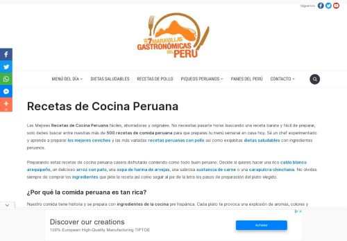 ? Recetas de Cocina Peruana 2022 - Cocina fácil y platos típicos de Perú