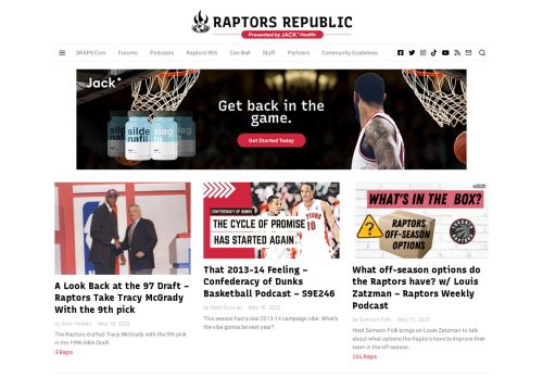 Raptors Republic - Toronto Raptors news, analysis, highlights, podcasts and video.