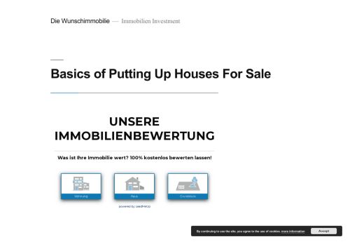 Die Wunschimmobilie – Immobilien Investment