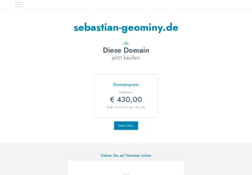 sebastian-geominy.de steht zum Verkauf - Sedo GmbH