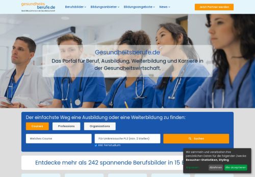 Das Portal für Beruf, Ausbildung, Weiterbildung und Karriere in der Gesundheitswirtschaft. - Gesundheitsberufe.de