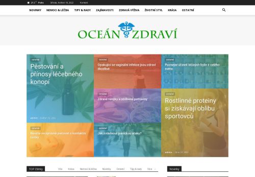 OceanZdravi.cz - oceÃ¡n plnÃ½ zajÃ­mavÃ½ch tipÅ¯ pro vaÅ¡e zdravÃ­