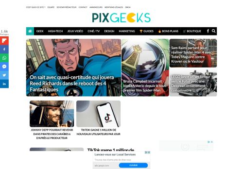 PIX GEEKS - Actualités Geek & Pop Culture