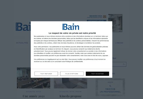 Concept Bain - Accueil