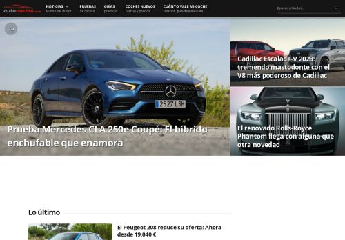 Noticias del motor y de coches eléctricos | Autonocion.com