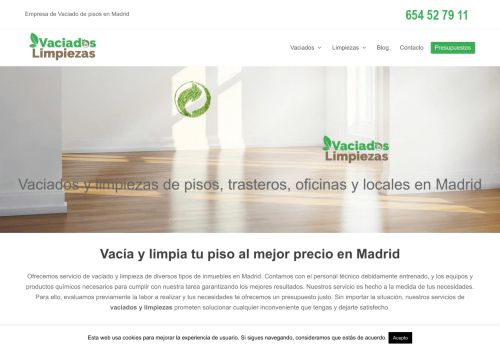 Vaciados y Limpiezas en Madrid - Recogida de Trastos y Limpieza 2 EN 1
