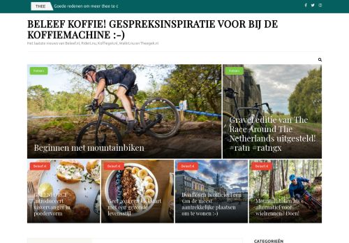 Beleef koffie! Gespreksinspiratie voor bij de koffiemachine :-) - Het laatste nieuws van Beleef.nl, Rideit.nu, Koffiegek.nl, Walkit.nu en Theegek.nl
