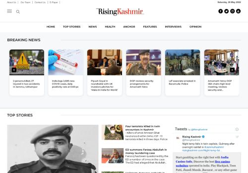 
	Rising Kashmir: Leading English newspaper in Jammu and Kashmir

