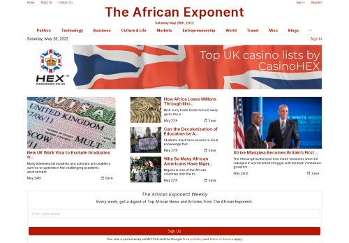 The African Exponent - African News, Business, Politics, Economics & Technology
