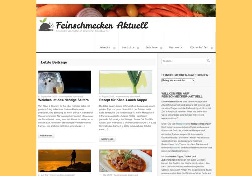 Feinschmecker Aktuell - Feinste Rezepte & höchste Kochkultur