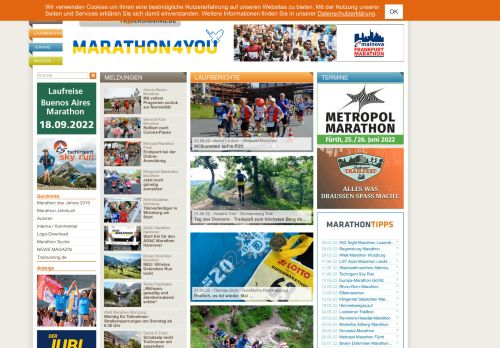 Marathon - Marathon-Termine - Laufberichte - Laufreisen - Marathonreisen
