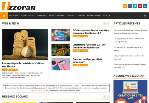 Izzoran.com - Actu web, High-Tech, Médias sociaux, E-commerce, Startup