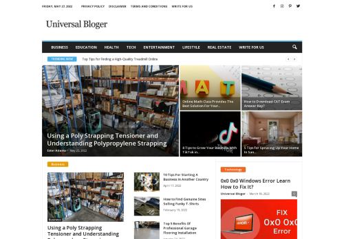 Universal Bloger- Business, Tech, Bio, Career, Health, etc.

