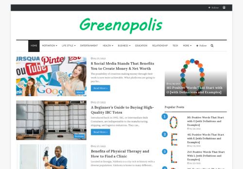 Greenopolis.com - Positive & Inspiring Words
