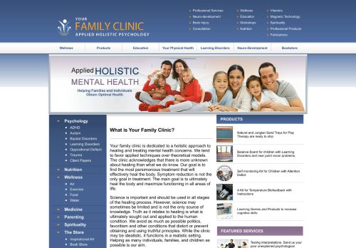 Your Family Clinic: Applied Holistic Psychologys Home Page