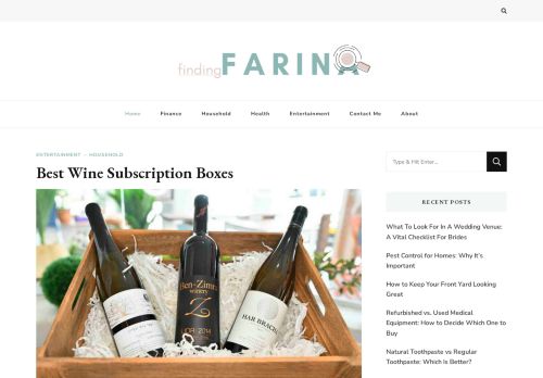 Finding Farina - Taking Care of Finances, Health & Home