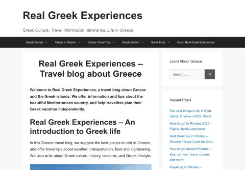Real Greek Experiences - Travel Blog About Greece
