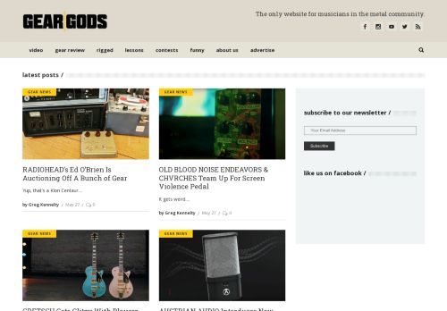 GearGods - The only website for musicians in the metal community - GearGods
