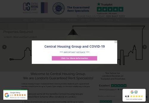 Residential letting and management agents - Central Housing Group
