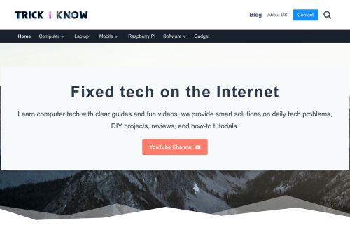 Trick i know - Fixed Tech on the Internet