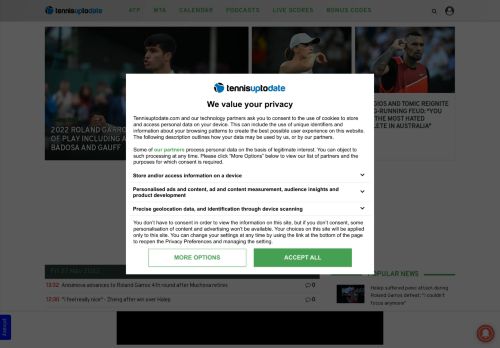 TennisUpToDate.com - Tennis - Latest Tennis News from ATP and WTA