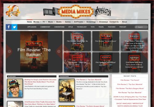 Latest Movies Reviews | Music | Books | Games | Blu-ray & DVD - Media Mikes
