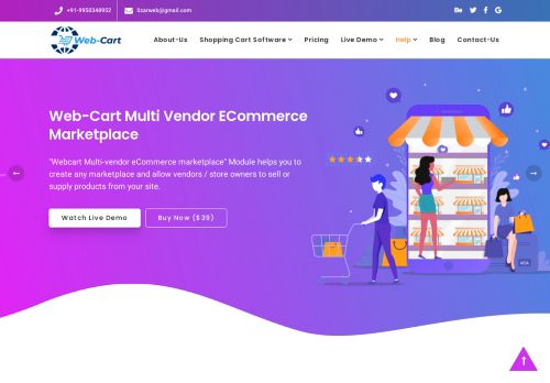 Webcart - eCommerce Shopping Cart Software | Online Shopping System
