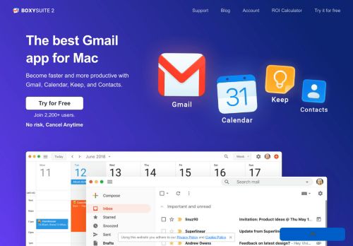 Boxy Suite 2 - The best Gmail app for Mac
