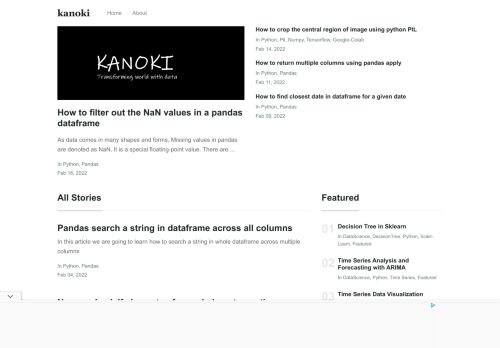 kanoki - Transforming World with Data - kanoki

