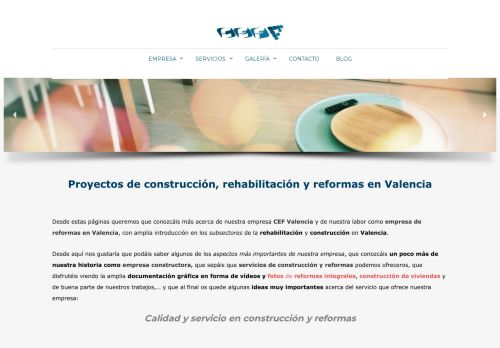 CEF Valencia | Empresa reformas integrales, construcción y rehabilitación
