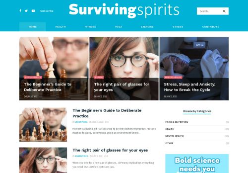 Health Blog - Surviving Spirits