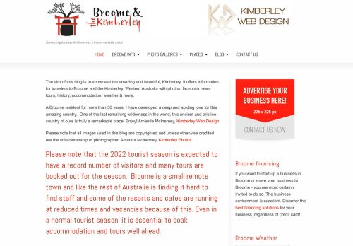 Broome and the Kimberley Home Page
