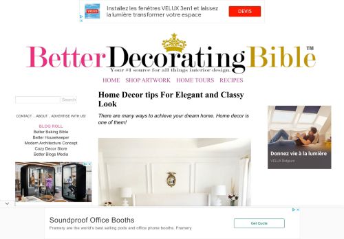 
BetterDecoratingBible | Home, Interior Design, Interior Decorating, Tips, Ideas, Advice, remodeling, renovating, updating, arranging furniture, and Inspiration for your home!	