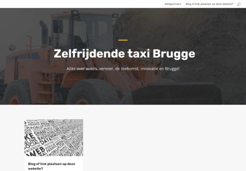 Zelfrijdende taxi Brugge – Alles over vervoer en innovatie!