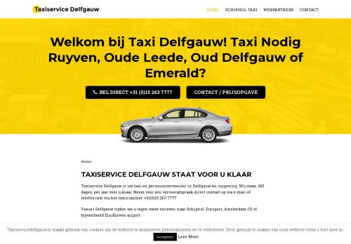 Taxi Nodig in Delfgauw ? Bel Taxi Service Delfgauw 015-263 7777