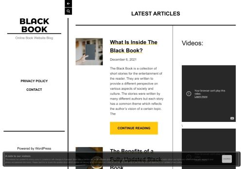 Black Book - Online Book Website Blog
